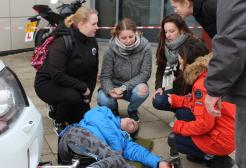 A simulation exercise taking place at the University of Salford