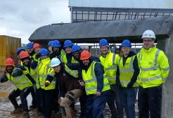 Construction students learning at Constructionarium