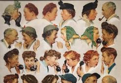 The Gossips artwork by Norman Rockwell