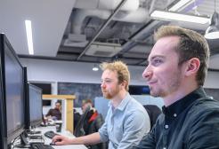 Students working in the Computing Suite at University of Salford