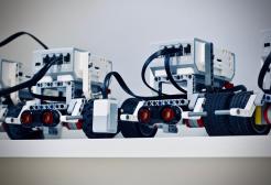A line of robots