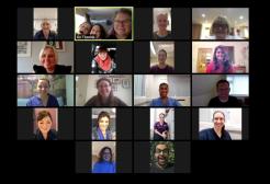 The ICU Choir in rehearsal