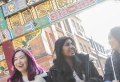 Salford students in Chinatown