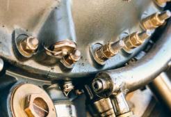 Close up of an engine