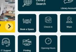 A view of the tiles on the Library app