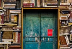 A gateway surrounded by books