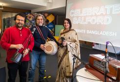 A photograph of the musicians who performed at the event.