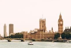 Houses of Parliament, Big Ben and Westminster Bridge, London