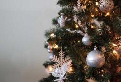 A close up of a Christmas tree