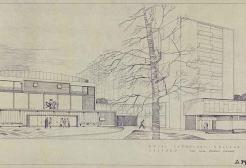 Architectural plans for Maxwell Building and Hall