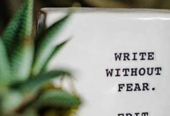 A positive writing slogan