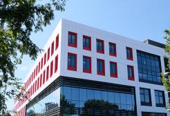 East side view of the Science, Engineering & Environment (SEE) Building, University of Salford