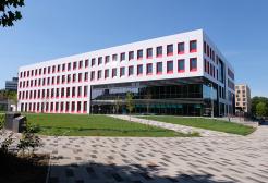 Exterior view of the Science, Engineering & Environment (SEE) Building, University of Salford