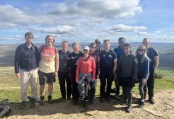 CDT students on a fundraising walk for LimbPower