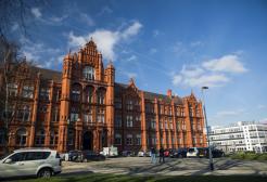 Front view of Peel Building, University of Salford
