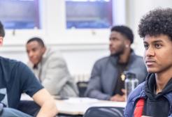 International students in class at Salford