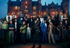 Image is a promo of the 2022 series of the BBC's The Traitors 