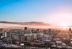 Manchester skyline with buildings