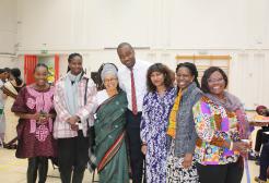 Members of the group smiling together