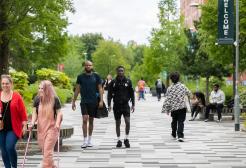 Students on campus