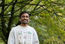 A man standing in Peel Park
