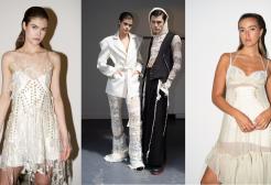 Three images from the Made in Salford collection being shown at Harvey Nichols Manchester