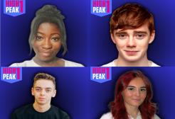 High Peak presenting crew Grace McIntosh, Lewis Magee, George Icke and Leonie Husselbeenie Husselbee