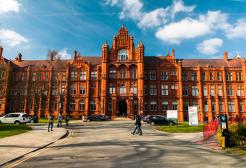 Front view of Peel Building, University of Salford