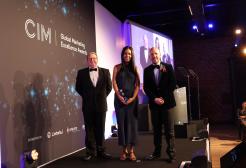 Ella Swain and Tom Baker at the CIM awards