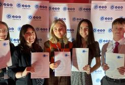 A picture of the award winners from the BJTC 2023 Awards 