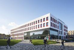 Exterior view of the Science, Engineering & Environment (SEE) Building, University of Salford