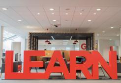 Learn sign in the Clifford Whitworth Library