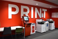 Printing station on the ground floor of Clifford Whitworth Library