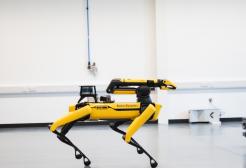 Boston Dynamics dog robot in the North of England Robotics Innovation Centre (NERIC), University of Salford