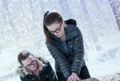Students in the immersive room as part of the nursing simulation suites at University of Salford 