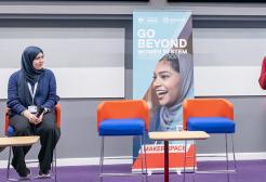 Three women at the Go Beyond 2024 presentation