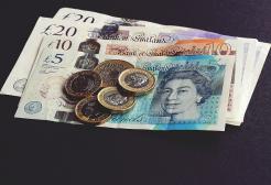 Pound sterling notes and coins
