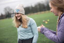 Students using the 3G sports pitch