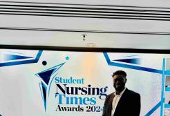 Oriyomi Aminu wins Student Nursing Times Award