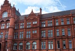 Front view of Peel Building, University of Salford