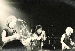 Photo of U2 during their concert on 3rd October 1981