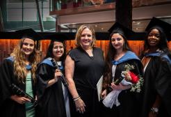 Lucy Wall, Sumain Bi, Louise Hall, Sanaz Saf Shekan and Deborah Okanlawon