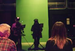Filming studio in School of Arts, Media and Creative Technology