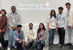 A group of students at a conference