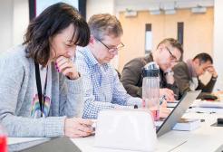 Mature students studying