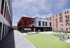 An artist's impression of the Greater Manchester Institute of Technology (GMIoT) building