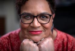 A close up shot of Jackie Kay, provided by the BBC