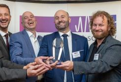 University of Salford winners holding the Quiet Mark Logistics Award 2024