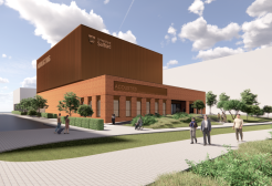 An artist's impression of the Acoustics Building, University of Salford