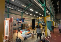 A film set of a downstairs Manchester property 